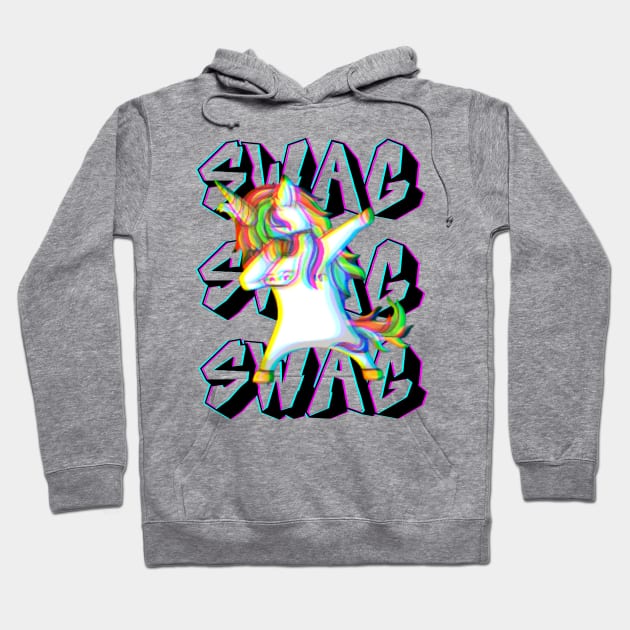 unicorn swag Hoodie by Qibar Design